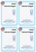 Προεπισκόπηση - Flashcards - Head Meteorologist – Καρτέλες ρόλων για εκμάθηση του καιρού - Σελίδα 1