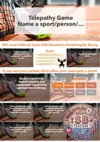 Vorschau - Spiele - Sports: Telepathy Game (Guessing game in pairs, PPT, B1/B2 level) - Deckblatt