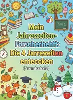 Vorschau - Unterrichtsreihen - Mein Jahreszeiten-Forscherheft: Die 4 Jahreszeiten entdecken (Grundschule) - Deckblatt