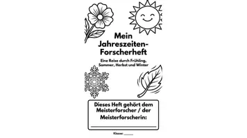 Vorschau - Unterrichtsreihen - Mein Jahreszeiten-Forscherheft: Die 4 Jahreszeiten entdecken (Grundschule) - Seite 1