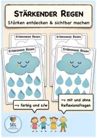 Vorschau - Arbeitsblätter - Stärkender Regen: Stärken entdecken & sichtbar machen / Grundschule / Ressourcenarbeit - Deckblatt