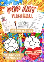 Vorschau - Arbeitsblätter - POP ART Fussball - Deckblatt
