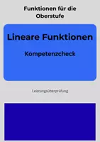 Vorschau - Test - Lineare Funktionen - Kompetenzcheck - Deckblatt