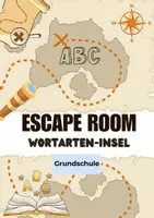 Vorschau - Arbeitsblätter - Grundschule Escape Room Wortarten - Deckblatt