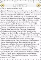Vorschau - Arbeitsblätter - Das alte Mesopotamien, Lesen und Verstehen Arbeitsblätter mit Lesetext, Fragen - Seite 2
