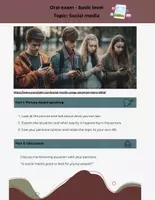 Vorschau - Arbeitsblätter - Speaking Exams Englisch Jg. 10 – KOMPLETTPAKET (GK & EK) | 4 Themen | ZP10 - Seite 1