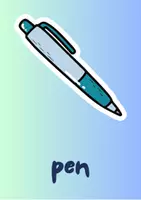 Προεπισκόπηση - Flashcards - School Items Flashcards - Κάρτες Σχολικών Αντικειμένων - Σελίδα 3