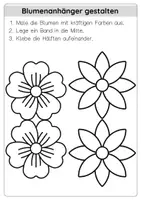 Vorschau - Arbeitsblätter - Kunst Sommer Blumen Blumenanhänger Klasse 1 & 2 Frühling - Seite 3