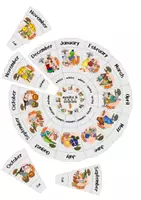 Vorschau - Fördermaterial/Inklusion - Circle Puzzle months, week & seasons - Legekreis - Seite 2