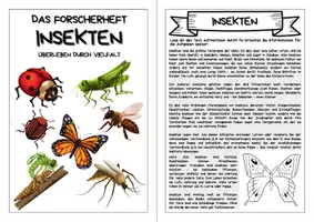Vorschau - Arbeitsblätter - Forscherheft - Insekten - Eigenständiges Arbeiten - Seite 2