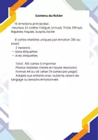 Aperçu - Fiches - Cartes Émotions et Sentiments – Photos Réelles - Page 3