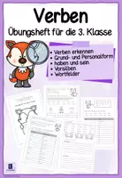 Vorschau - Unterrichtsreihen - Materialpaket: Übungshefte zu den Verben und Adjektiven (3. Klasse) - Seite 1