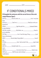 Vorschau - Arbeitsblätter - If Conditionals Mixed- Grammar Practice - Seite 3