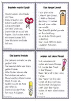 Vorschau - Fördermaterial/Inklusion - 20 Schulgeschichten, Lautlesekartei mit Fragen zum Leseverständnis, Vorlesekartei, Deutsch Klasse 2 & 3 - Seite 3