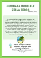 anteprima - Materiale di supporto/inclusione - ATTIVITÀ PER LA GIORNATA MONDIALE DELLA TERRA - Pagina 1