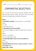 Vorschau - Arbeitsblätter - Comparative Adjectives- Grammar Worksheet - Seite 1