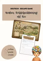 Vorschau - Stundenentwürfe - Escape Game - Kreatives Rechtschreibtraining angelehnt an den Roman "Rico, Oskar und die Tieferschatten" - Deckblatt