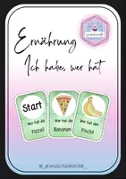 Vorschau - Spiele - Thema Ernährung - Spiel "Ich habe, wer hat" - Deckblatt