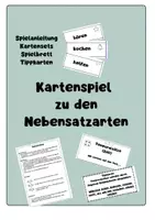 Vorschau - Spiele - Spiel zu den Nebensatzarten - Deckblatt