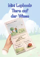 Vorschau - Anderer Materialtyp - Mini Lapbook: Tiere auf der Wiese - Deckblatt