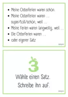 Vorschau - Arbeitsblätter - Schreibstraße Osterferien - erzählen über die Osterferien - Seite 2
