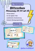 Vorschau - Präsentationen/Tafelbilder - Materialpaket Blitzrechnen in Klasse 2 - Seite 1