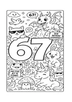 Vorschau - Arbeitsblätter - Ausmalbilder 67 ~ six seven - Seite 3