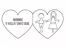 anteprima - Materiale per pittura e bricolage - Biglietto cuori orizzontali - Pagina 2