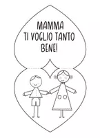 anteprima - Materiale per pittura e bricolage - Biglietto cuori verticale - Pagina di copertina