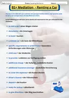 Vorschau - Arbeitsblätter - B1+ Mediation - Renting a Car_eigen - Seite 1