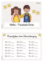 Vorschau - Fördermaterial/Inklusion - Mathe - Freiarbeitskartei Klasse 1 zur Wiederholung - Seite 1