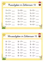 Vorschau - Fördermaterial/Inklusion - Sommerliche Freiarbeitskartei Mathe Klasse 1 - Wiederholung - Seite 2