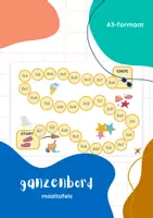 Voorbeeld - Ganzenbord - Maaltafels - zomer - Voorblad