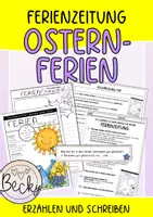 Vorschau - Arbeitsblätter - Die Ferienzeitung (schreiben und erzählen zu den Osterferien) - Deckblatt