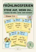 Vorschau - Spiele - Stehe auf, wenn du...: Frühlingsferien (Kl. 1-4) - Deckblatt