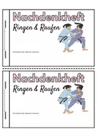 Vorschau - Arbeitsblätter - Reflexion im Sportunterricht - Thema Ringen & Raufen / Kämpfen Nachdenkheft - Seite 2