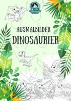 Vorschau - Mal- und Bastelvorlagen - Ausmalbilder Dinosaurier Grundschule – 20 Malvorlagen | druckfertig - Deckblatt