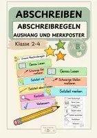 Vorschau - Poster - Abschreibregeln: Aushang und Merkposter (Kl. 2-4) - Deckblatt