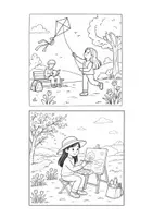 Vorschau - Arbeitsblätter - Frühling Ausmalbilder - Seite 2