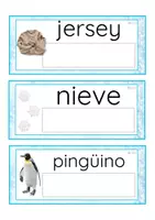Vista previa - Tarjetas / Manipulativos - Lecto-escritura minúscula imprenta (invierno) - página 3
