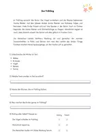 Vorschau - Arbeitsblätter - Lesen (Lesematerial zum Frühling) - Seite 2