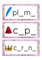 Vista previa - Tarjetas / Manipulativos - Grafía de vocales minúscula imprenta (carnaval) - página 3
