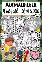 Vorschau - Mal- und Bastelvorlagen - Fußball WM 2026 Ausmalbilder – Mandala & Doodle Stil | Malvorlagen | Grundschule - Deckblatt