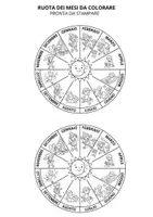 anteprima - Materiale per pittura e bricolage - Ruota dei mesi (a colori / in bianco e nero) - Pagina 2