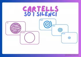 Vista previa - Juegos / Gamificación - CARTELLS de SO i silenci, fort i fluix - Portada