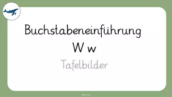 Vorschau - Arbeitsblätter - Buchstabeneinführung W w (Tafelbilder und Arbeitsblätter) - Seite 2
