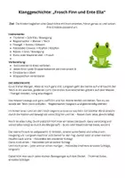 Vorschau - Arbeitsblätter - Klanggeschichte Frühling-Sommer: Frosch Finn und Ente Ella – Musik im Unterricht leicht gemacht (Klasse 2–4 inkl. Ausmalbild) - Seite 1