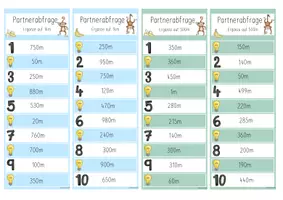 Vorschau - Spiele - Längen Parterabfrage (Millimeter, Zentimeter, Meter, Kilometer) - Seite 2