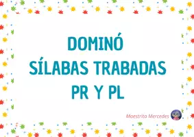 Vista previa - Tarjetas / Manipulativos - DOMINÓ SÍLABAS TRABADAS PR Y PL - Portada