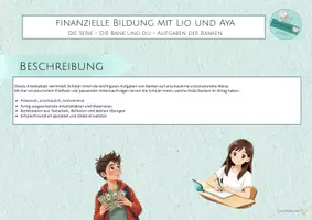 Vorschau - Unterrichtsreihen - Lio und Aya Aufgaben von Banken finanzielle Bildung - Seite 1